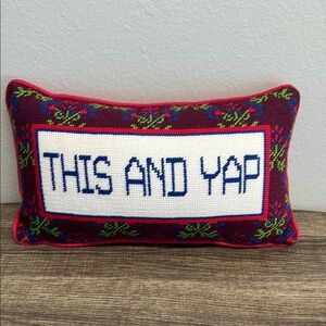 Sassy Home Decor ~ Pillow Talk “This And Yap” 🎙️💙